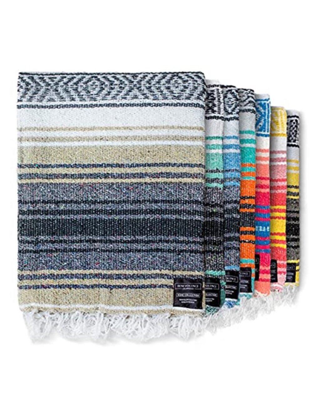 Mexican Blanket Handwoven Throw Beach Picnic Camping Yoga Serape Sand 50x70